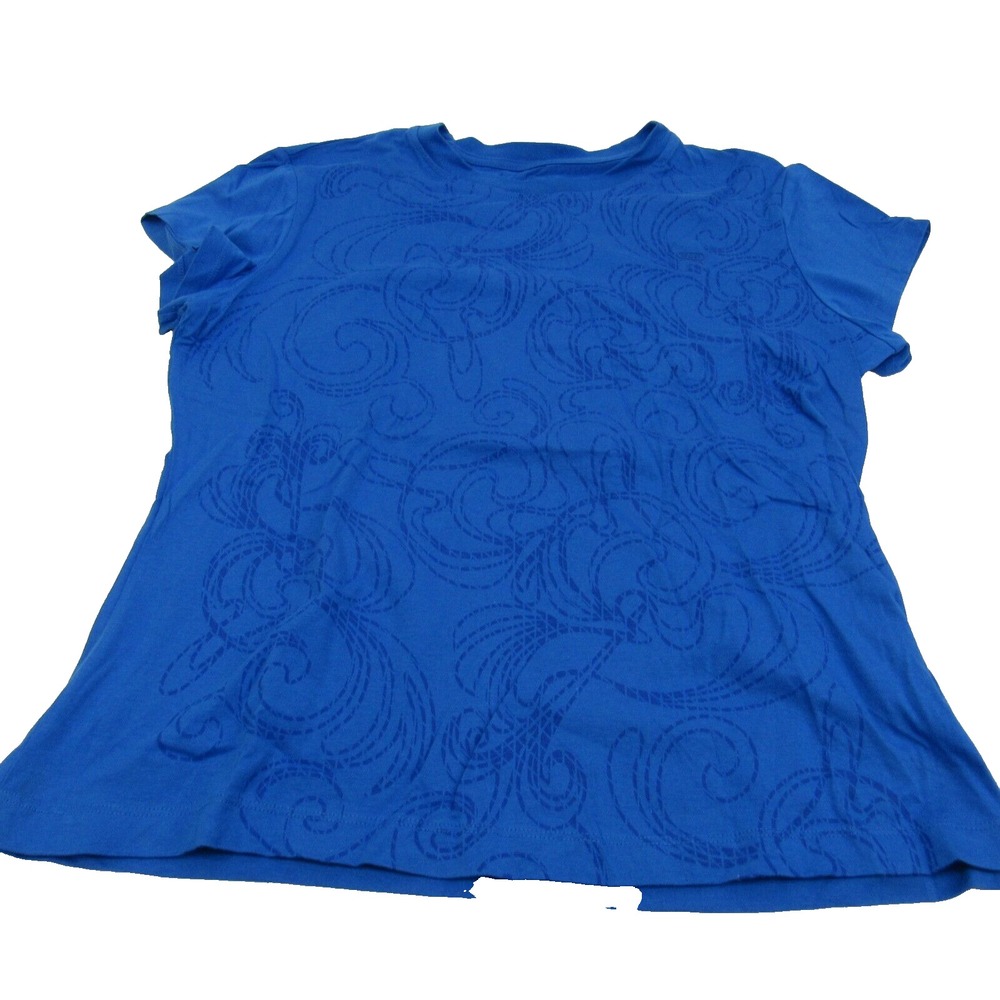Fila Sport Women's Activewear Sports Top Size XL Short‎ Sleeve Blue